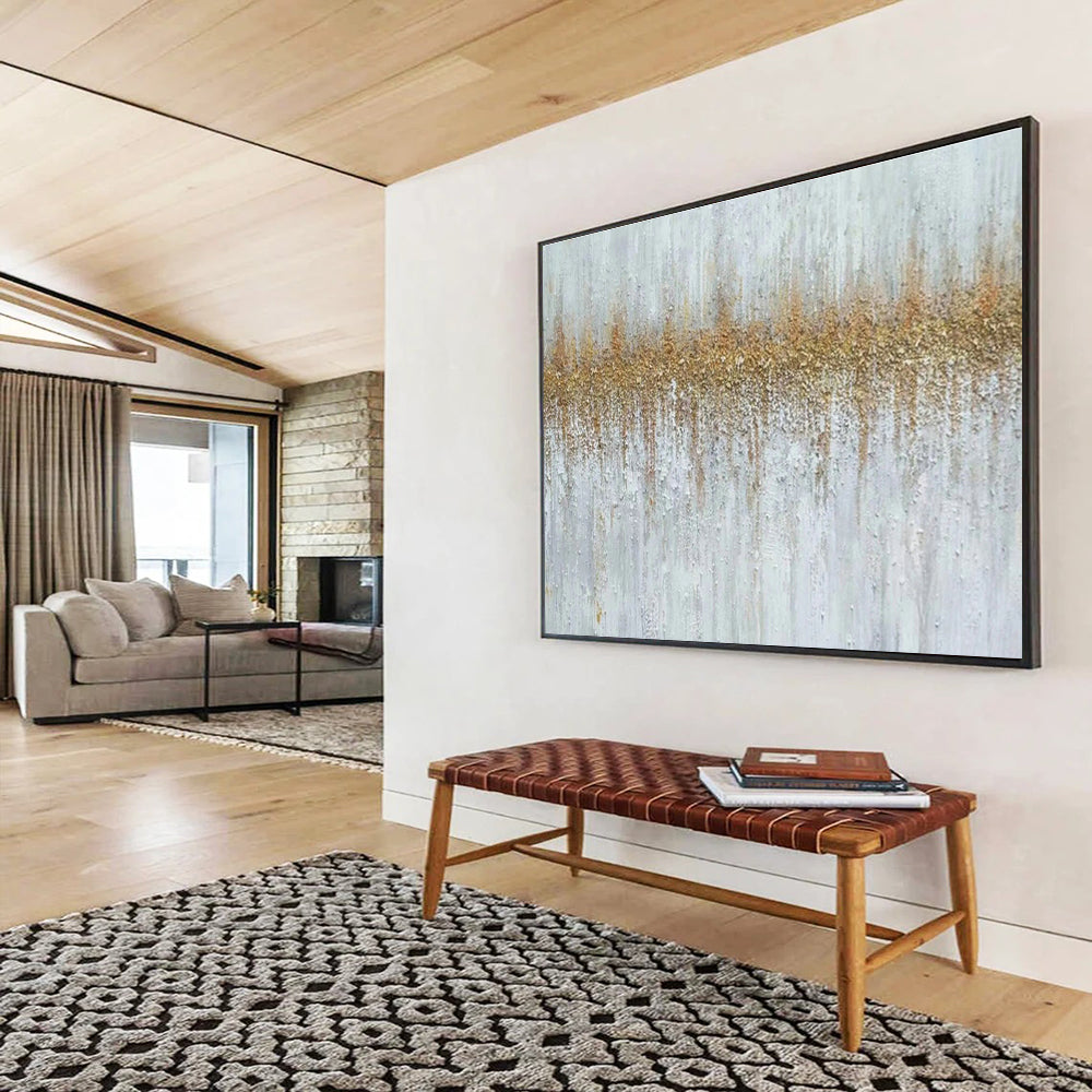 Large Custom Abstract Hand-Painted Art for Collection Room DLZ2686