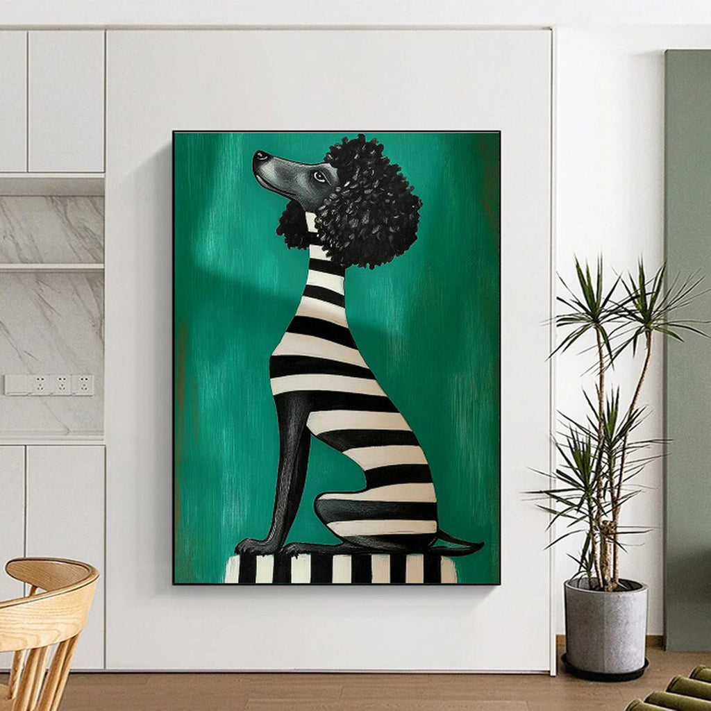 Large Custom Hand-Painted Abstract Painting - Nautical Charm for Maritime Museums  DLZ0216