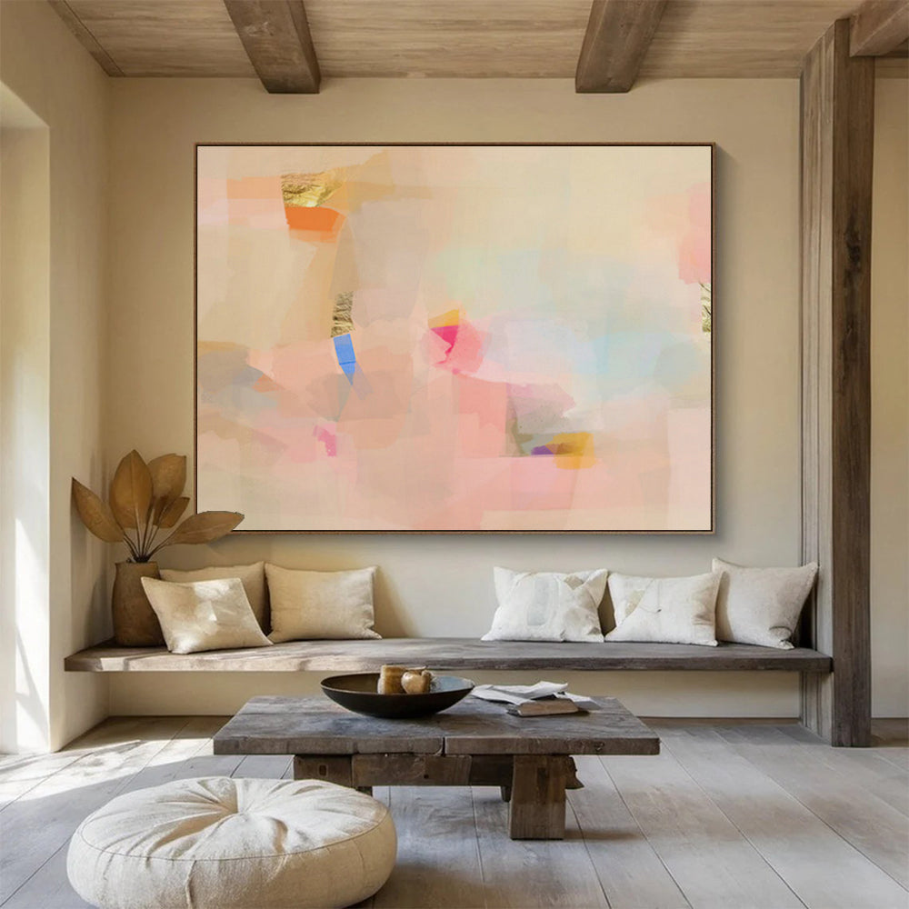 Scented Oil Custom Hand-Painted Abstract Art for Aromatherapy Spaces and Wellness Centers