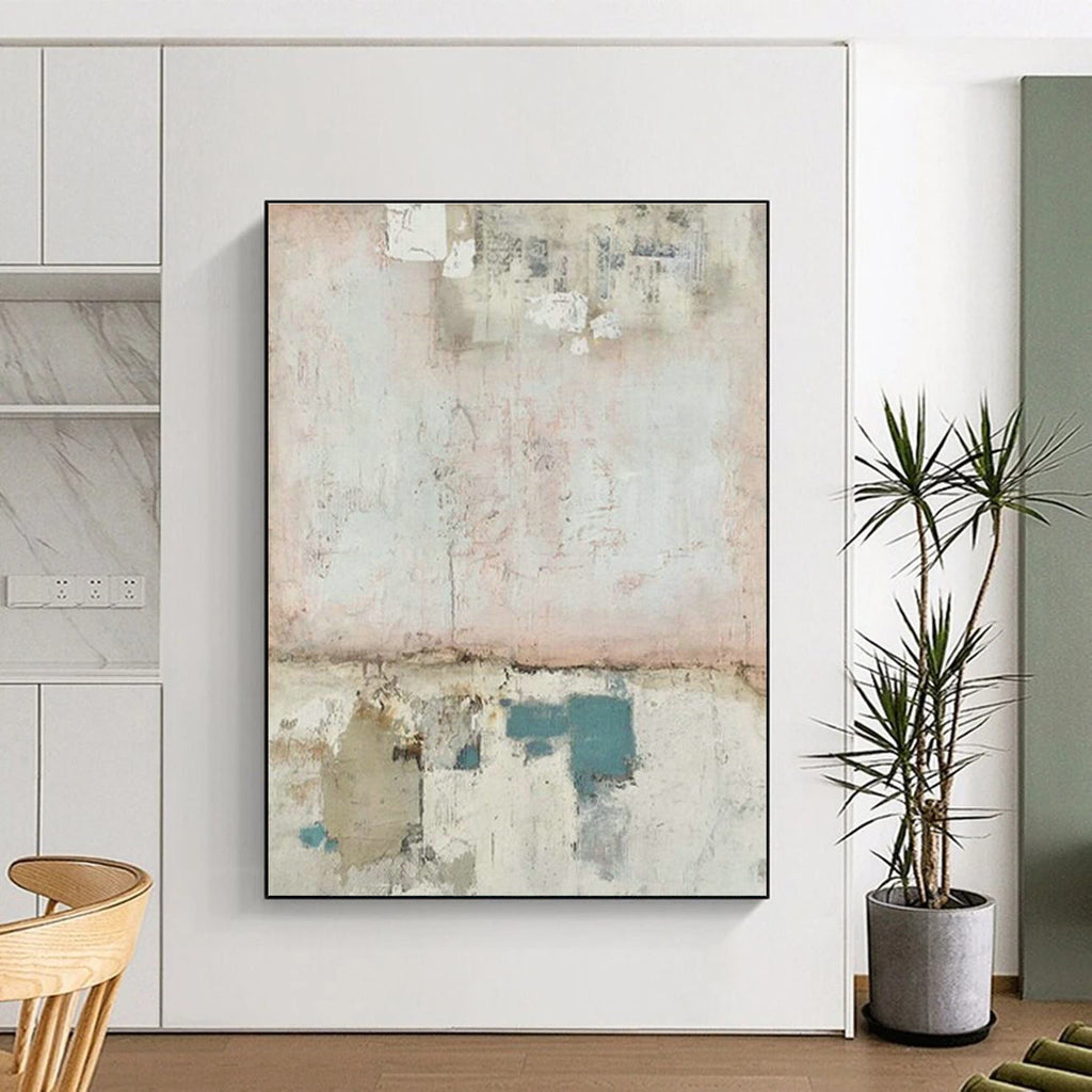Striking Large Custom Hand-Painted Abstract Canvas - Bold Statement for Tattoo Studios  DLZ0191