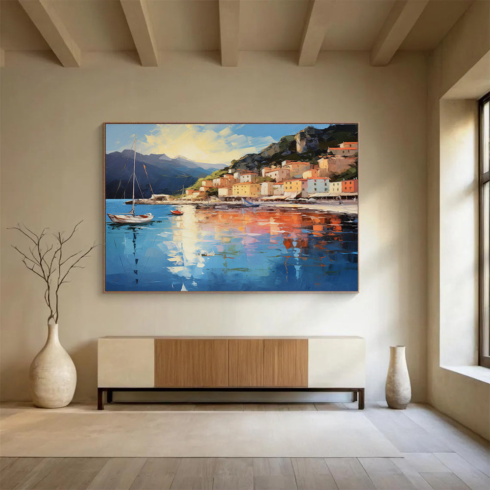 Big Customizable Handmade Abstract Painting for Spa Centers DLZ3261