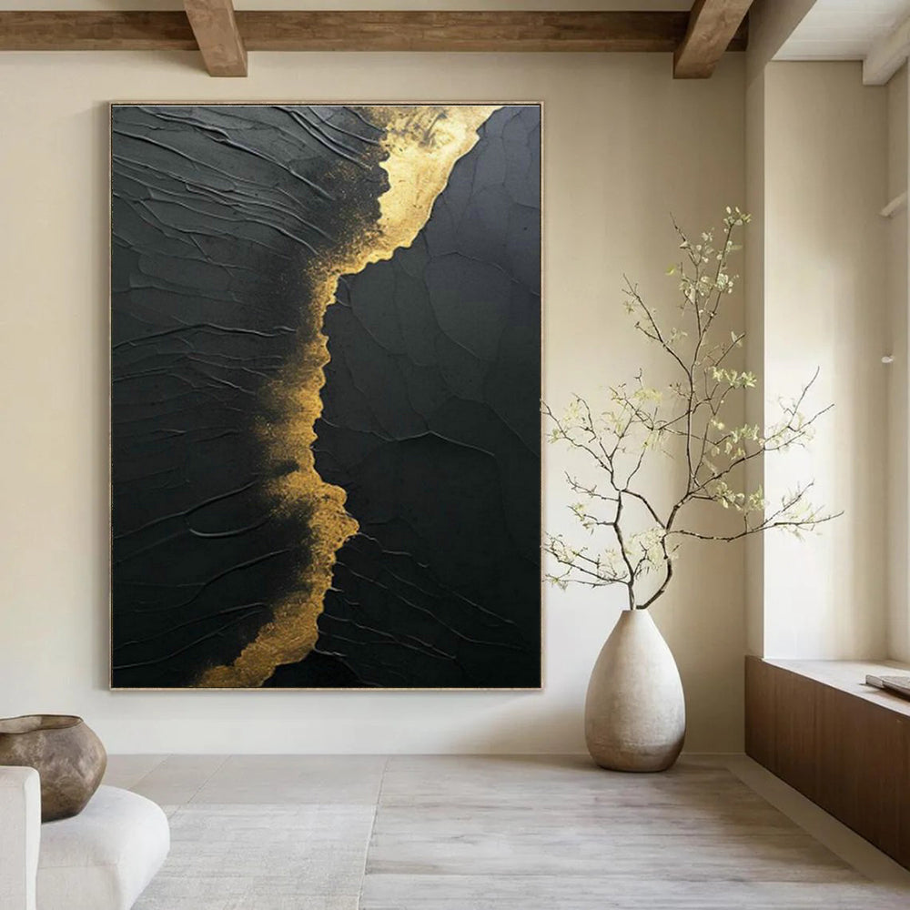 Vast Large-Scale Custom Hand-Painted Abstract Canvas - Artistic Imagination for Children’s Art Camps  DLZ0261