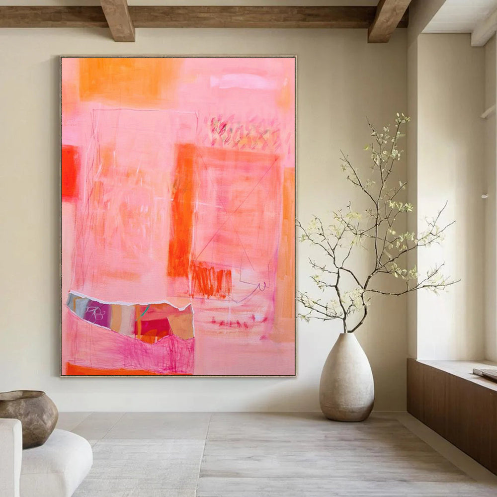 Grand Custom Hand-Painted Abstract Painting - Regal Atmosphere for Royal Palaces  DLZ0177