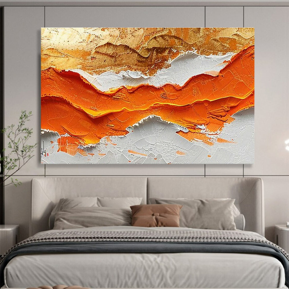 Large Custom Abstract Hand-Painted Art for Smart Factory Quality Control Lab DLZ2848