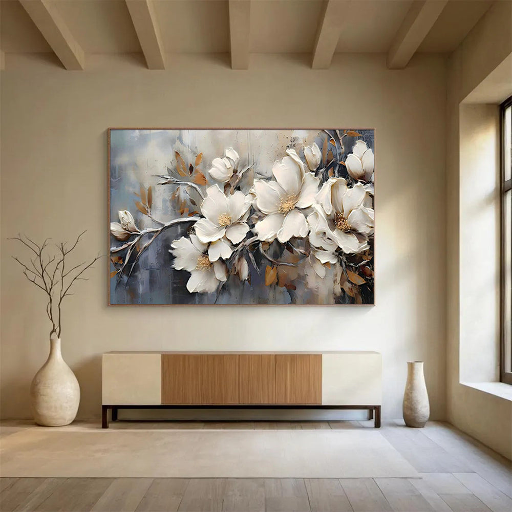 Custom Giant Abstract Hand Painting for Subterranean Aquifer Water Quality Testing Center DLZ3091