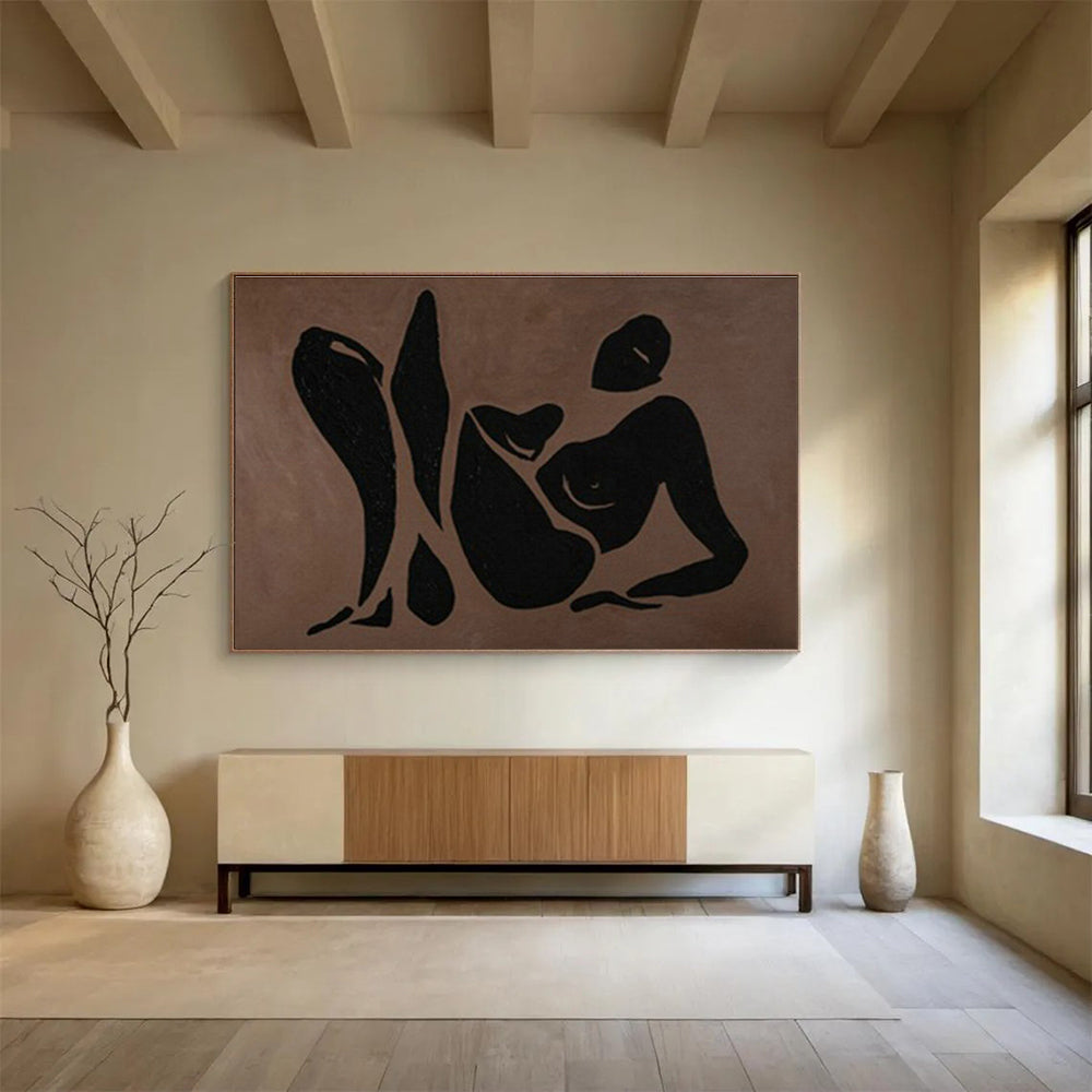 Large Custom Abstract Hand-Painted Art for Underwater Archaeological Artifact Conservation and Display Museum DLZ3127