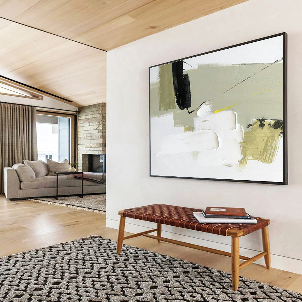 Large-Size Custom Abstract Hand Painting for Negotiation Room DLZ2698
