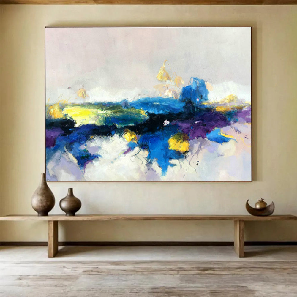 Customized Large Abstract Hand Painting for Canyonside Art Gallery DLZ2915