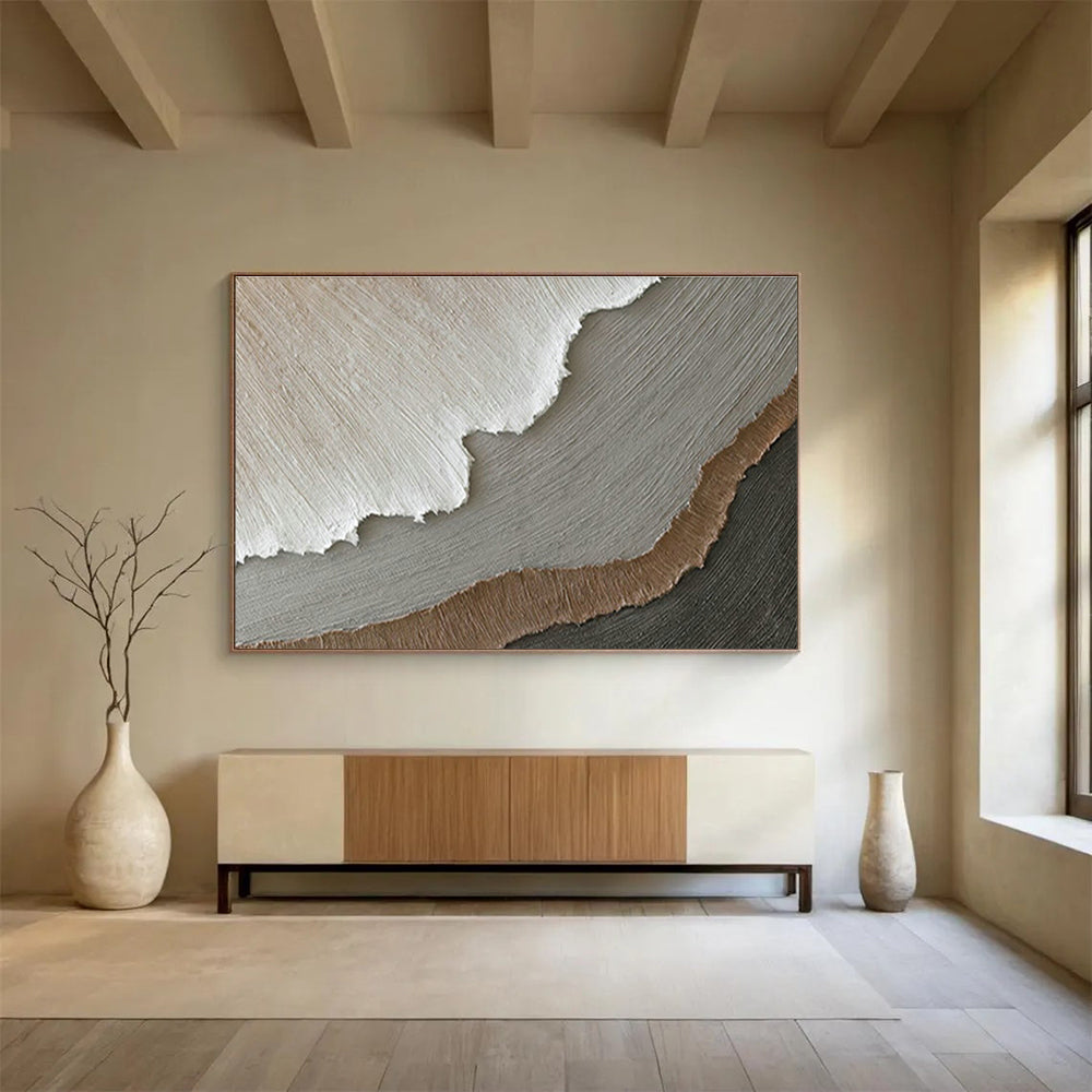 Bespoke Vertical Urban Vertical Insect Protein Farm Oversized Abstract Hand-Painted Art DLZ2635