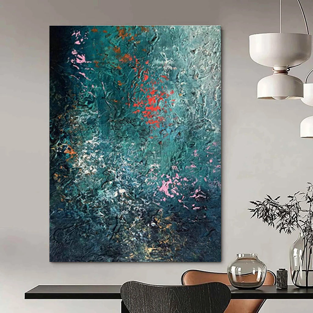 Colossal Custom Hand-Painted Abstract Art for E-Sports Arenas  DLZ0001