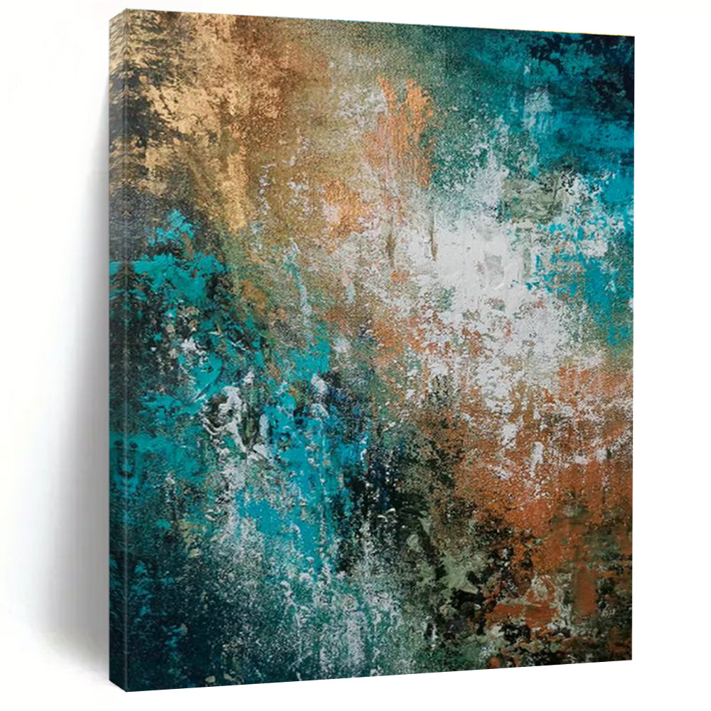 Giant Custom Handmade Abstract Painting for Pottery Studios  DLZ0018