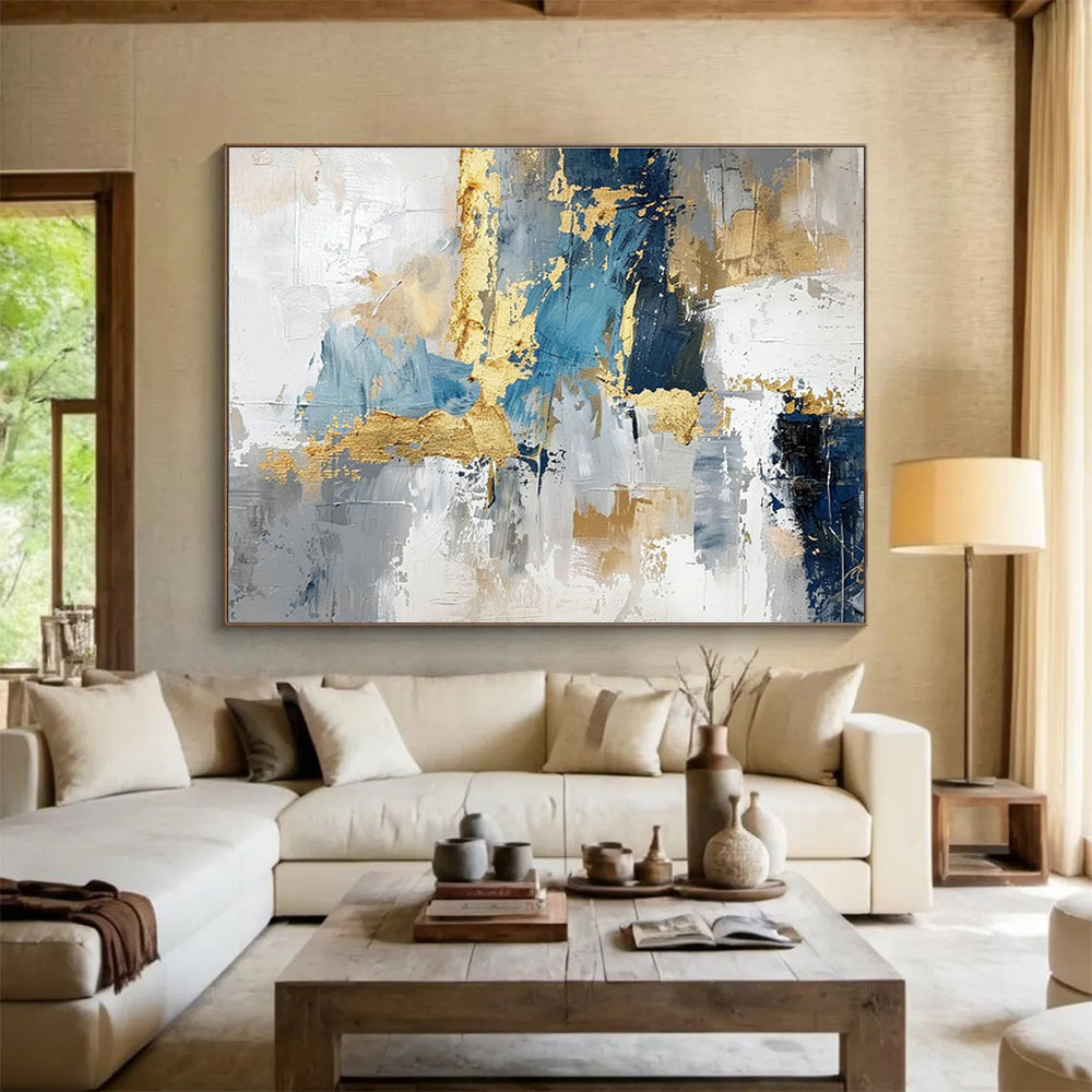 Large-Size Custom Abstract Hand Painting for Badminton Hall DLZ2728