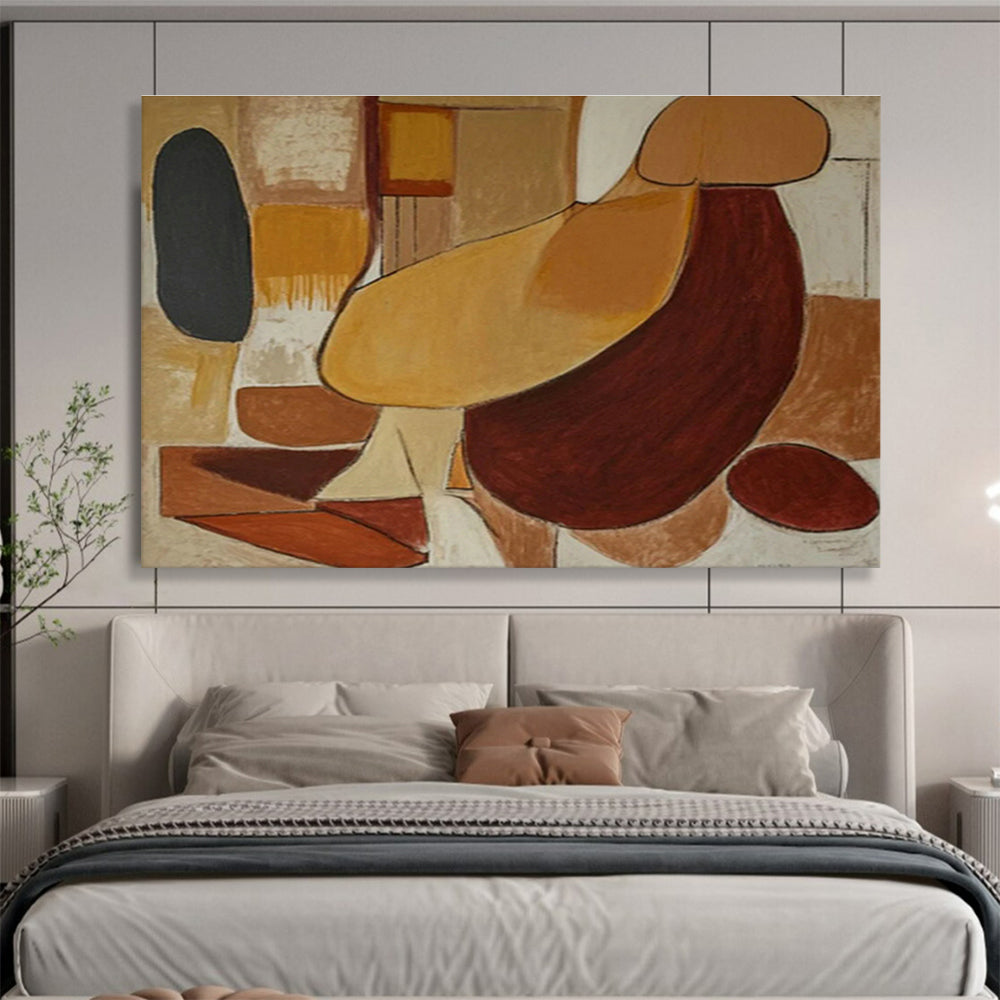 Bespoke Reception Area Oversized Abstract Hand Painting