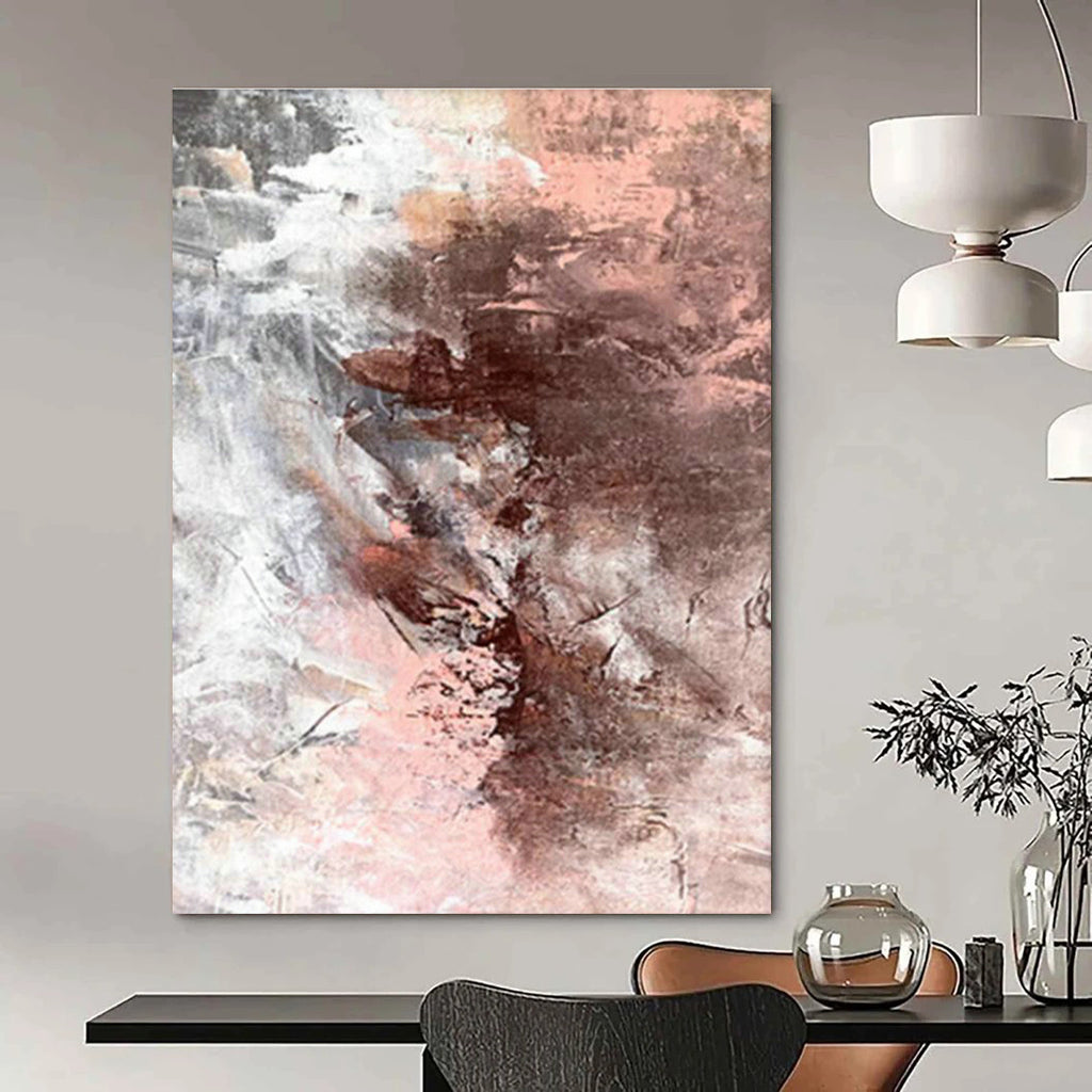 Massive Customizable Hand-Painted Abstract Canvas for Stamp Collecting Exhibitions  DLZ0022