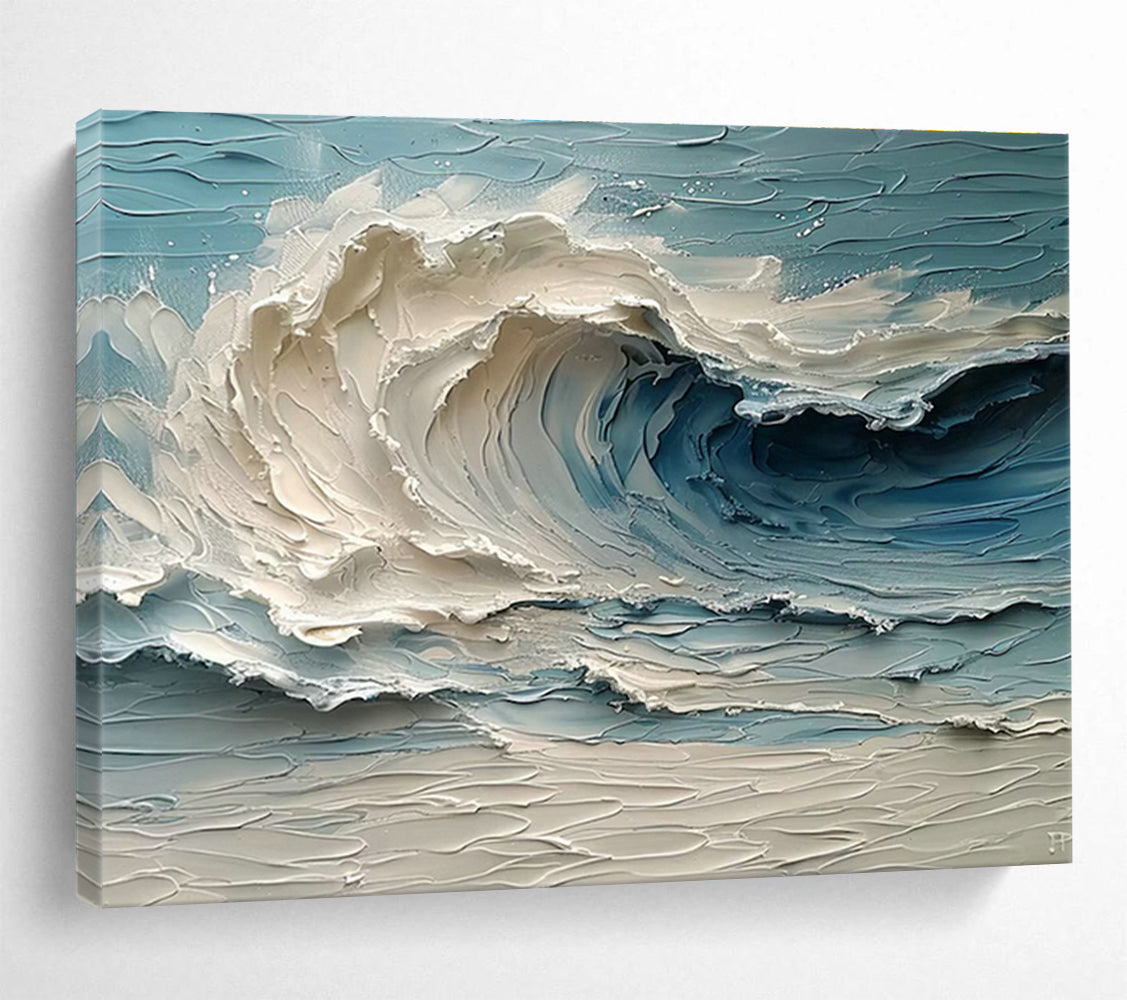 Large-Size Custom Abstract Hand Painting for Urban Rooftop Rainwater Harvesting System Water Quality Testing and Improvement Office DLZ3200