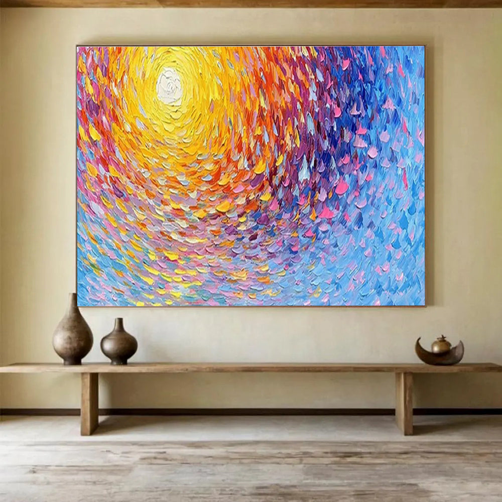 Extra Large Customizable Handmade Abstract Painting for Art Studios DLZ3265