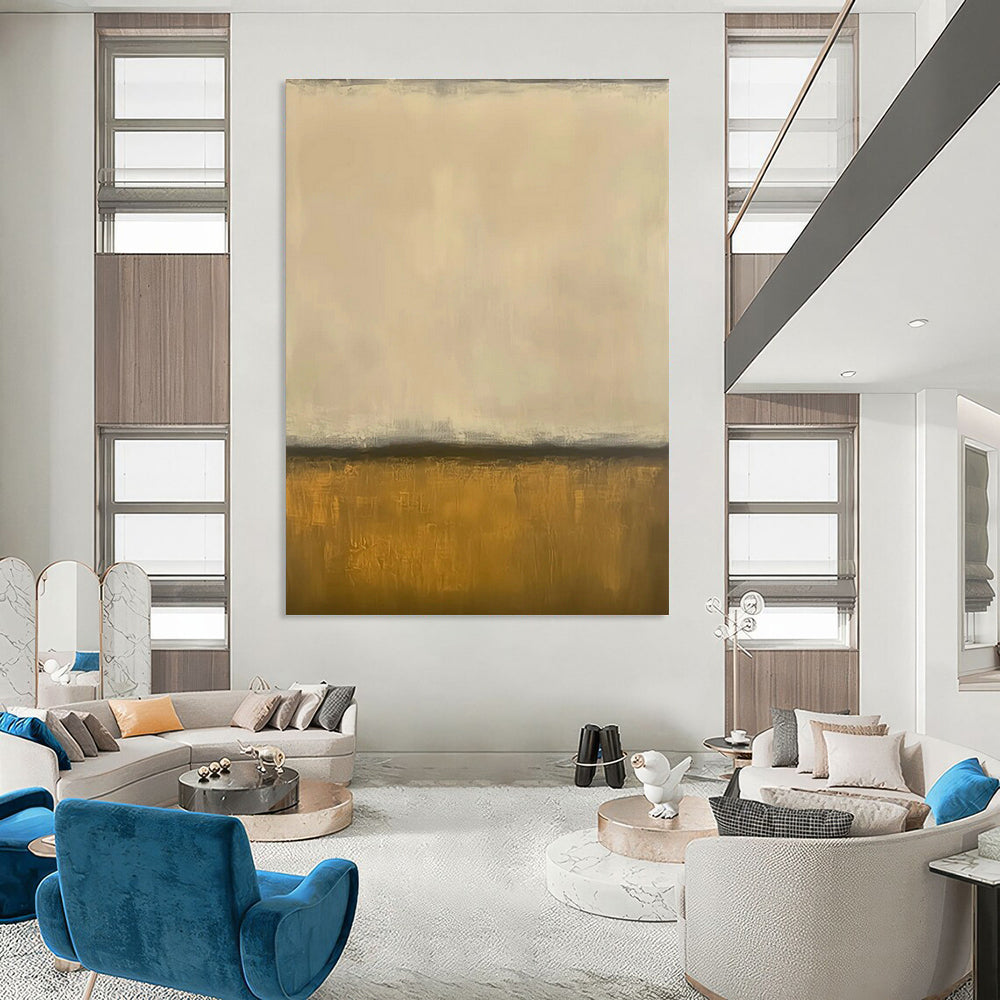 Immense - Sized Custom - Painted Abstract Canvas for Office & Cottage Hallway DLZ1245