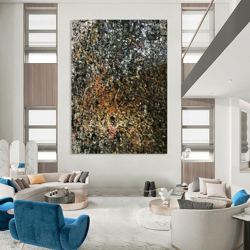 Hand - Painted Abstract Art for Dining Room and Entryway DLZ0758