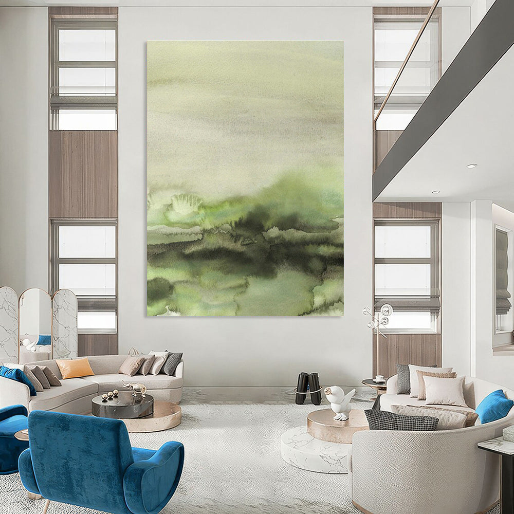 Hand - Painted Abstract Murals for Hallway and Cottage Entryway DLZ0521