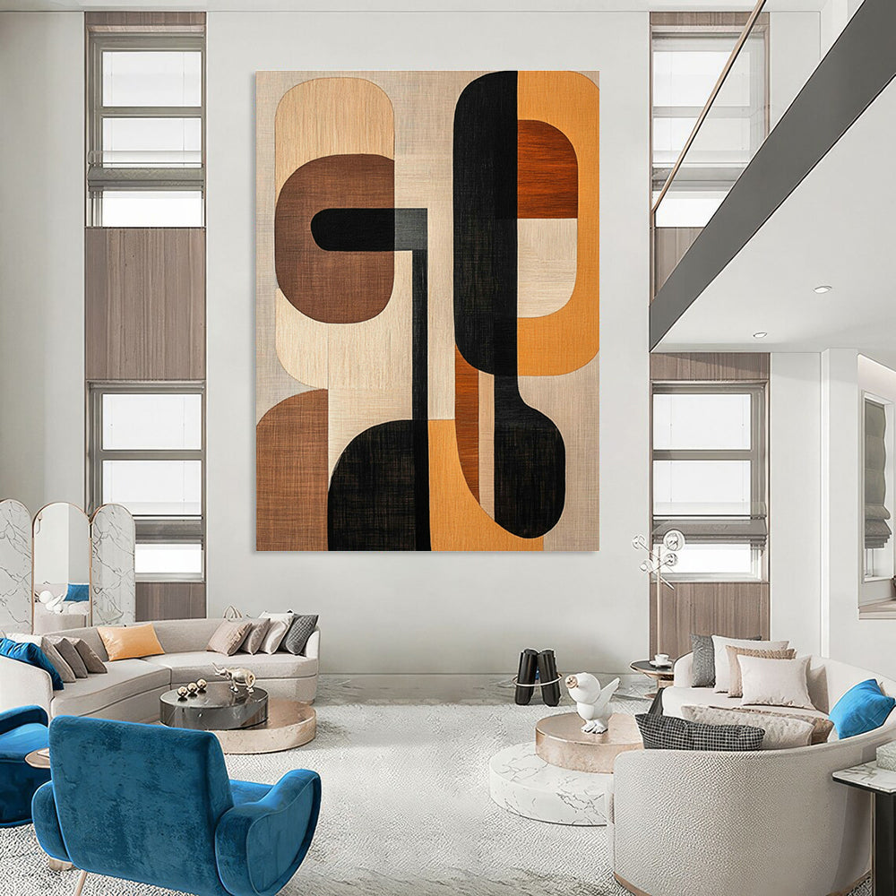 Immense Custom - Made Abstract Mural for Cottage Dining Room & Bedroom DLZ1249
