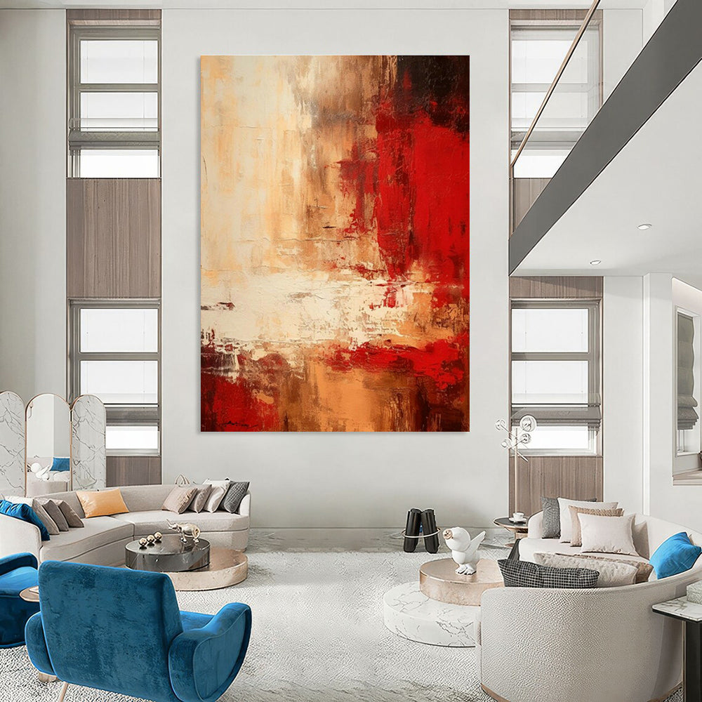 Original Handmade Abstract Canvas for Hallway & Cottage Office DLZ1655