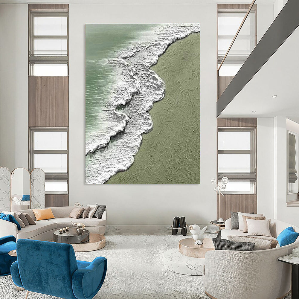 Handmade Abstract Wall Art for Cottage Living Room and Dining Room DLZ1484