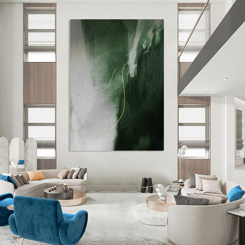 Custom Hand-Painted Abstract Canvas for Bedroom and Hallway DLZ1494