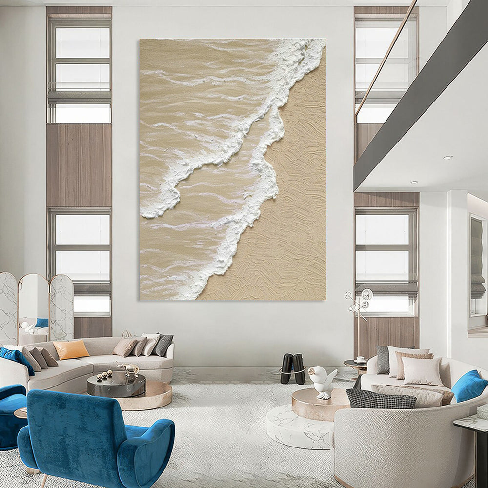 Colossal Hand-Painted Abstract Canvas for Bedroom & Cottage Dining Room DLZ1150