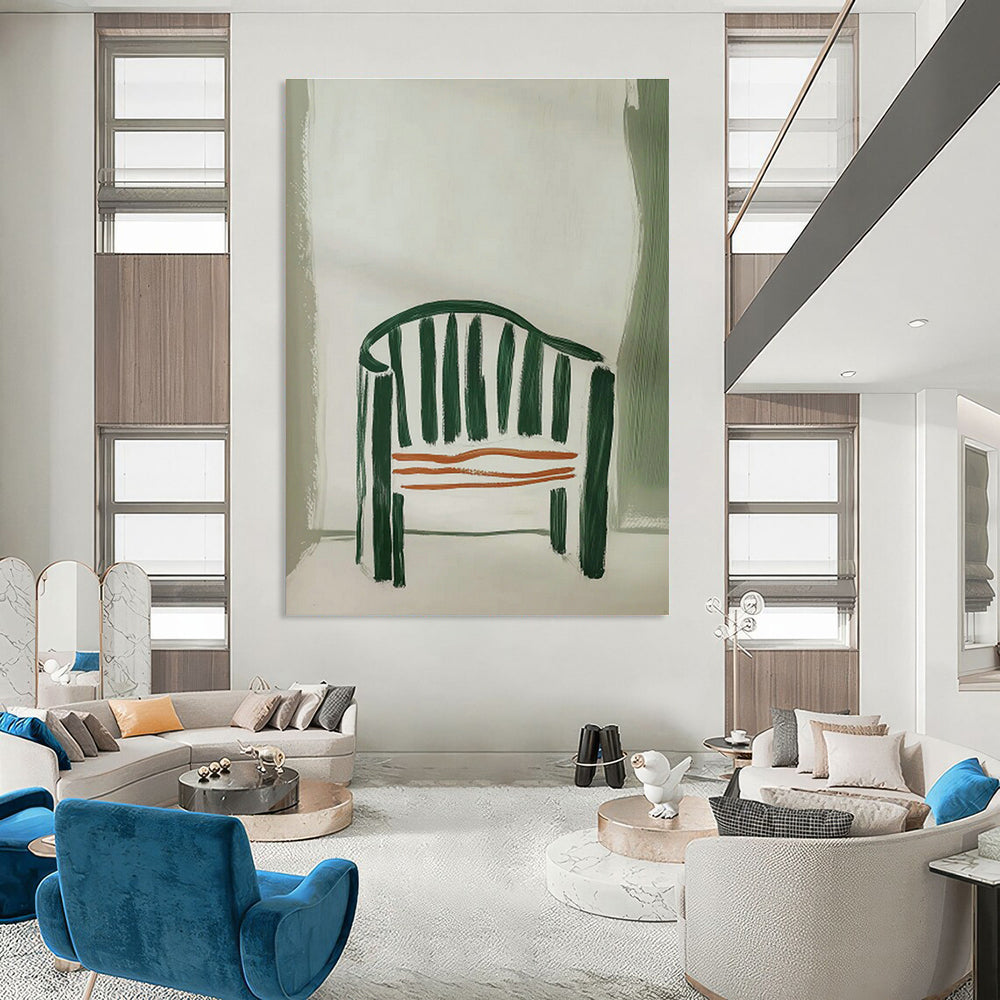 Oversized Hand - Painted Abstract Canvases for Bedroom Walk - in Closets & Dining Room Butler's Pantries DLZ0683