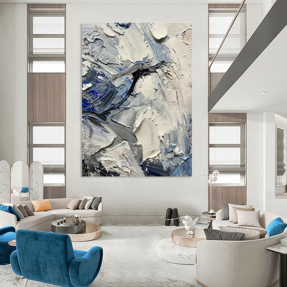 Gargantuan Tailored Abstract Canvas for Cottage Bedroom & Dining Room DLZ1264