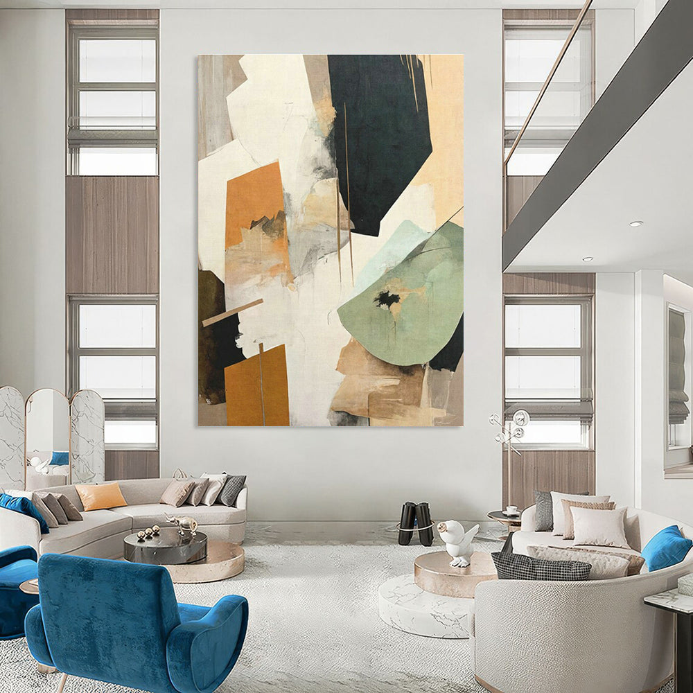 Large Custom Handmade Abstract Canvas for Office and Cottage Bedroom DLZ1622