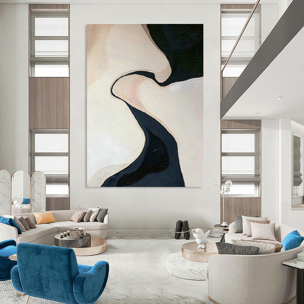Handmade Abstract Wall Art for Cottage Bedroom and Dining Room DLZ1509