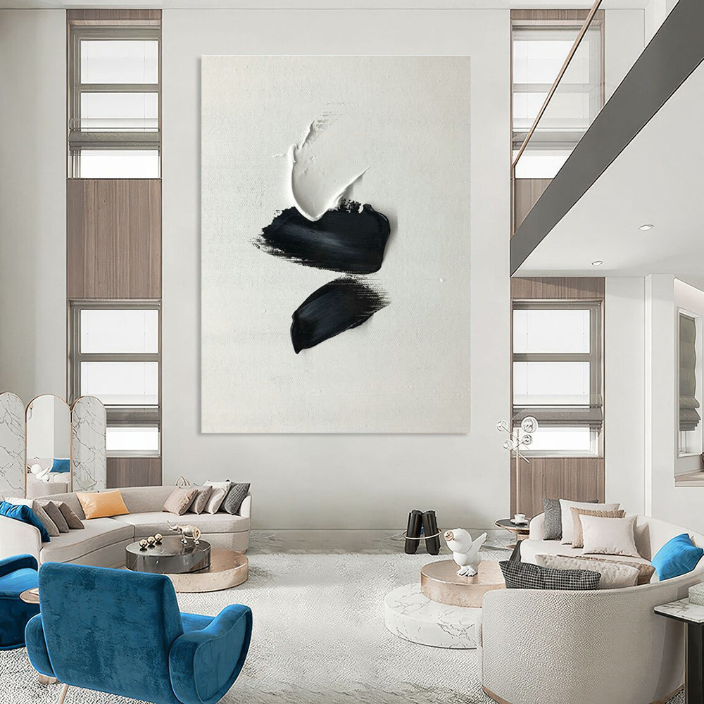 Hand-Painted Abstract Masterstroke for Cottage Office & Bedroom Nook DLZ2366