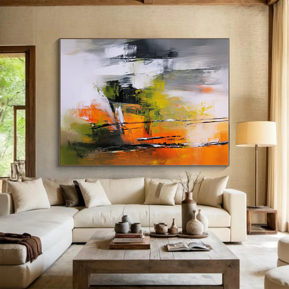 Colorful Forest Abstract Painting with Vivid Impressions GER808