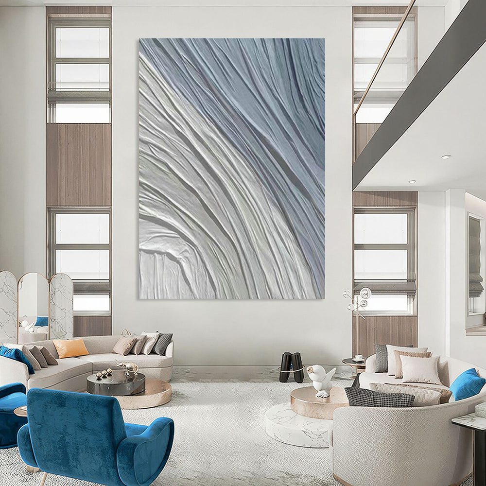 Grand - Sized Custom Hand - Painted Abstracts for Cottage Dining Rooms & Entryway Vestibules DLZ0580