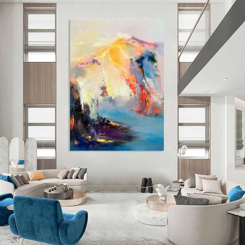Monumental - Scale Tailored Abstract Painting for Dining Room & Entryway DLZ1068