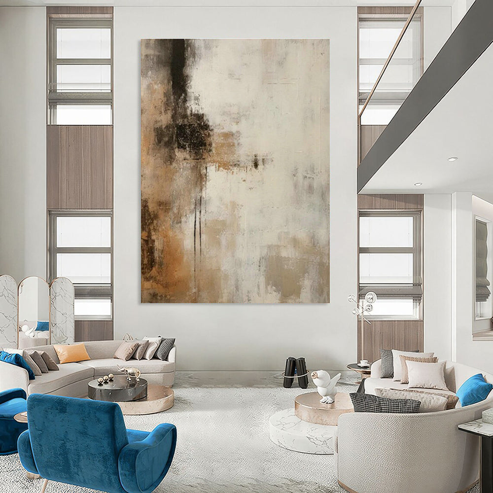Vast Custom - Formulated Handmade Abstract Painting for Living Room & Office DLZ2118