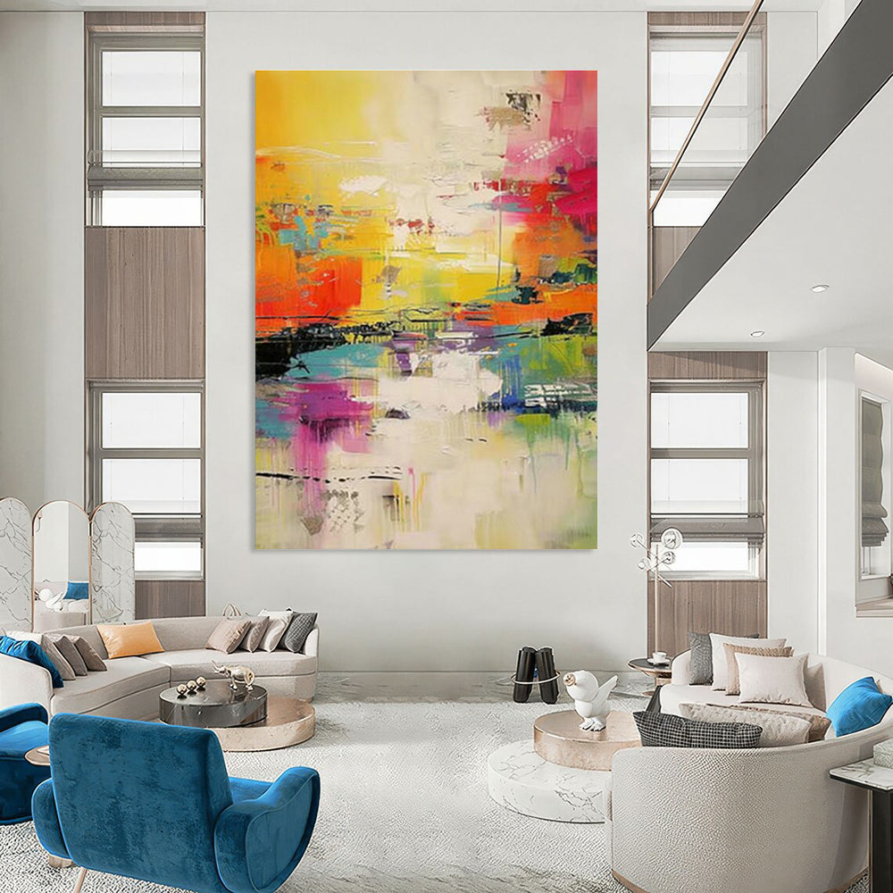 Customization of Large - sized Hand - Painted Abstract Paintings for Bedroom, Demonstrate Personalized Taste DLZ0364