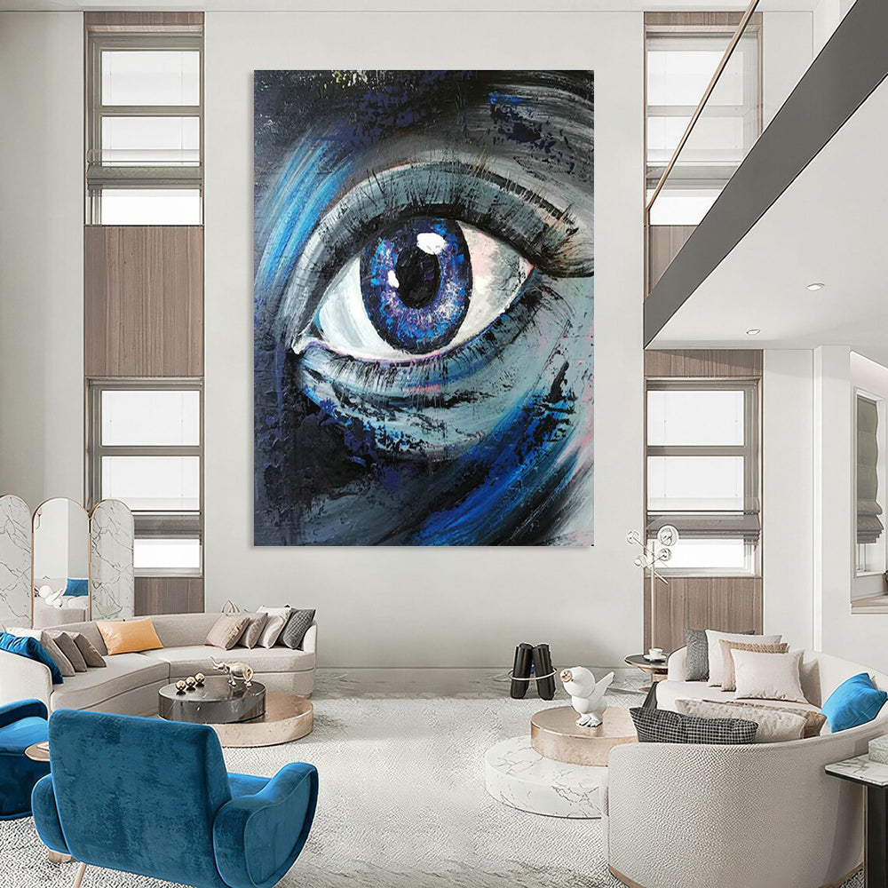 Tremendous Custom-Textured Handmade Abstract Canvas for Bedroom & Entryway DLZ2105