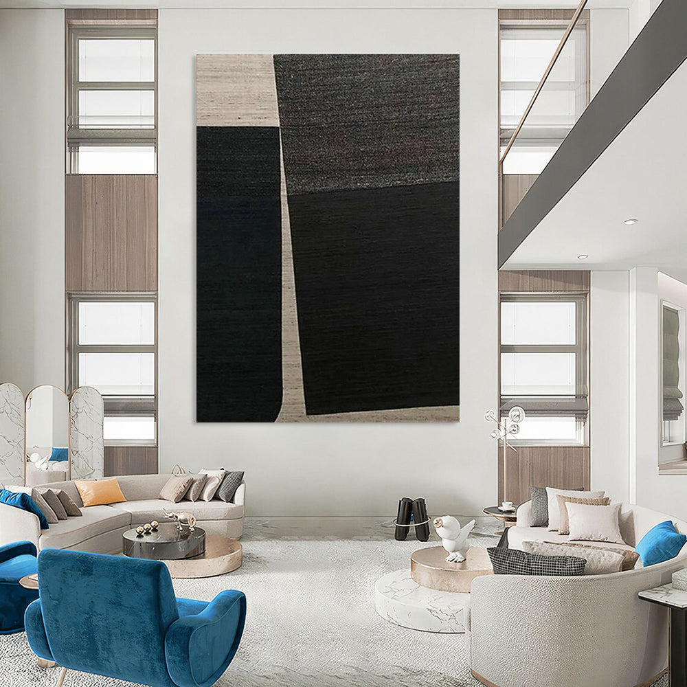 Large Hand - Painted Abstract Artwork for Living Room & Hallway DLZ1121