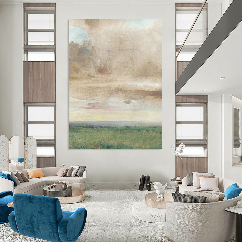 Large - Scale Hand - Painted Abstracts for Office Break Room Vending Machine Screens & Dining Room Buffet Table Leg Braces DLZ0927