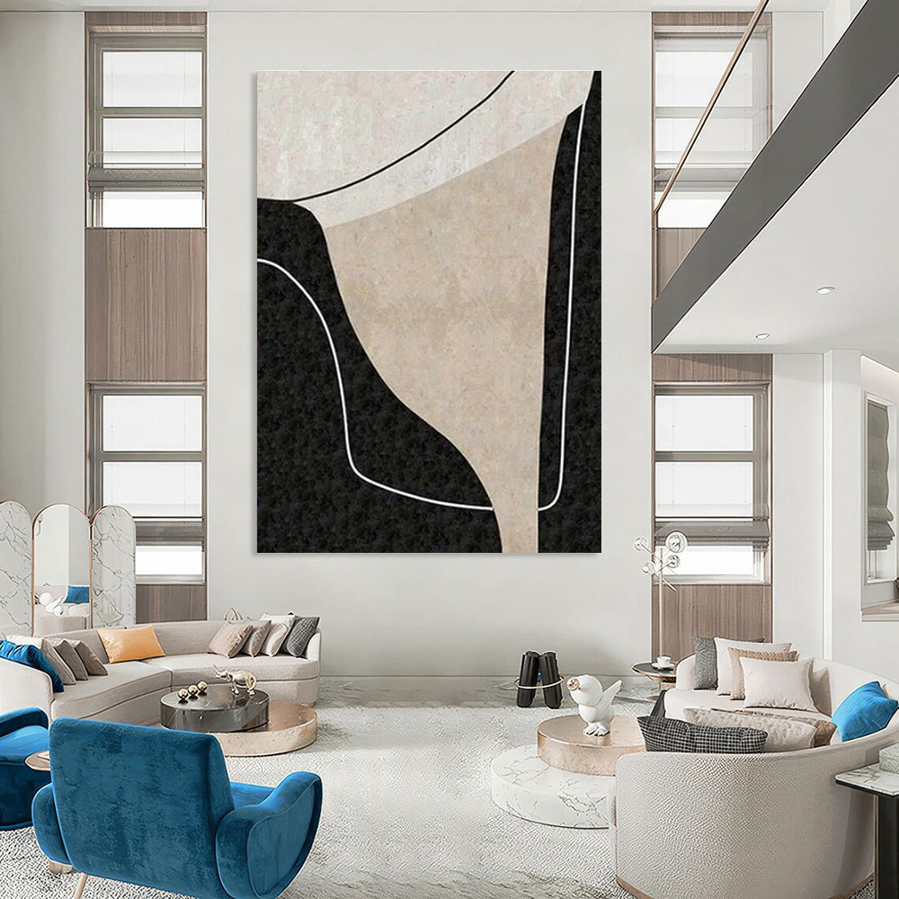 Oversized Hand Painted Abstract Art for Bedroom & Entryway DLZ2008