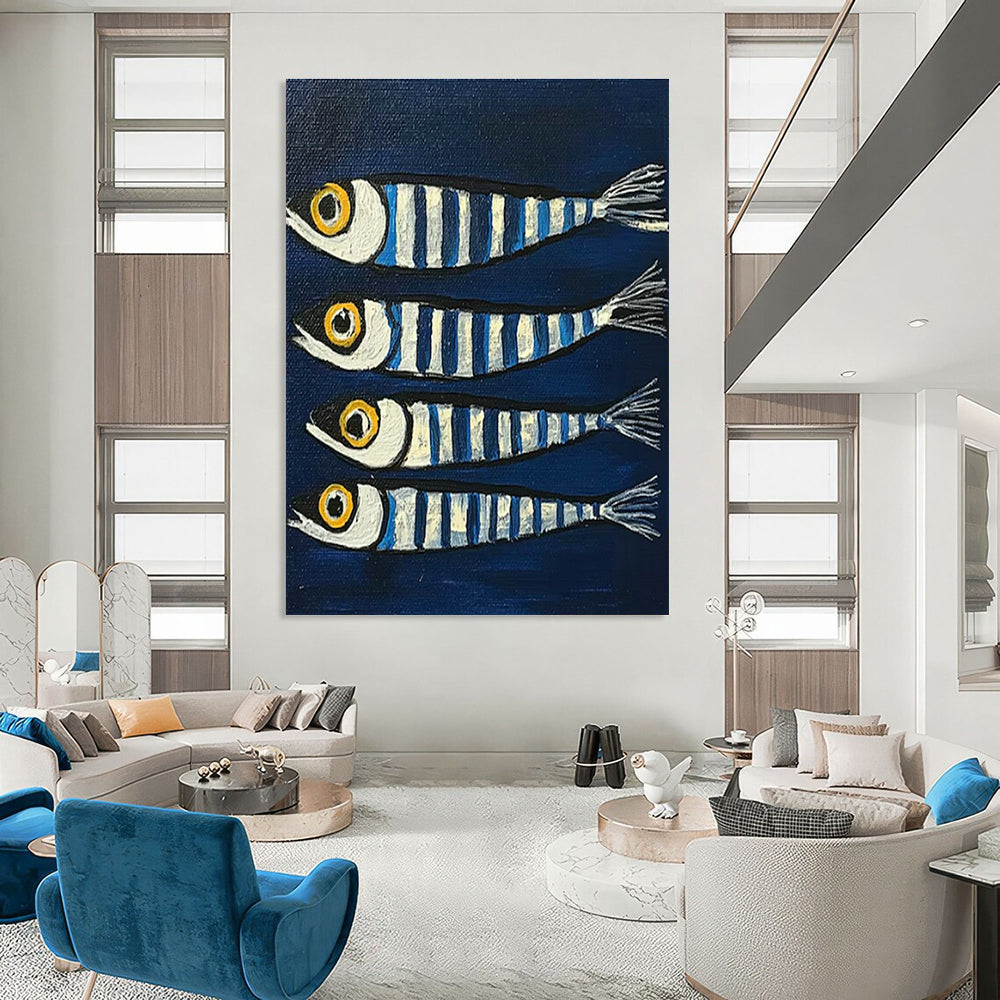 Monumental Personalized Handmade Abstract Painting for Hallway & Cottage DLZ2100