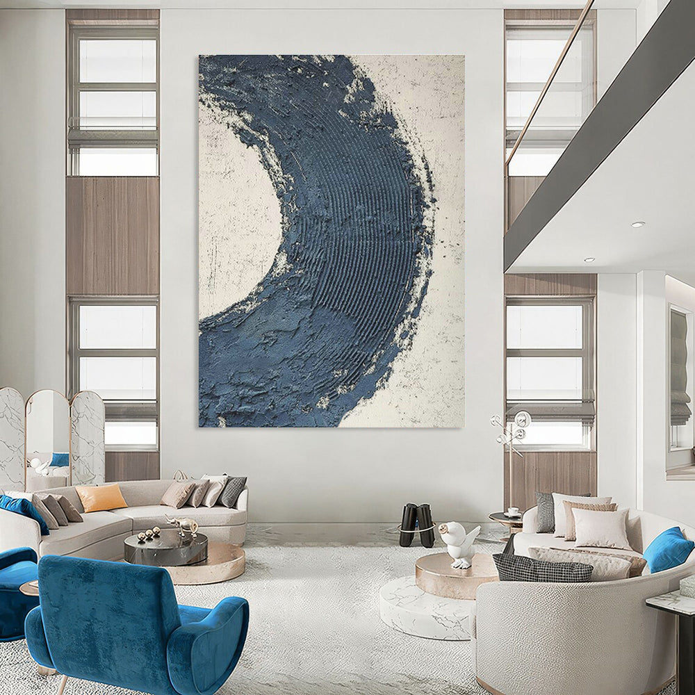 Hand - Painted Custom Abstract Canvases for Cottage Bedroom Balconies & Hallway Windows DLZ0664