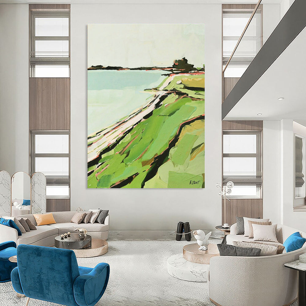 Hand-Crafted Abstract Wall Decor for Living Room and Cottage Office DLZ1576