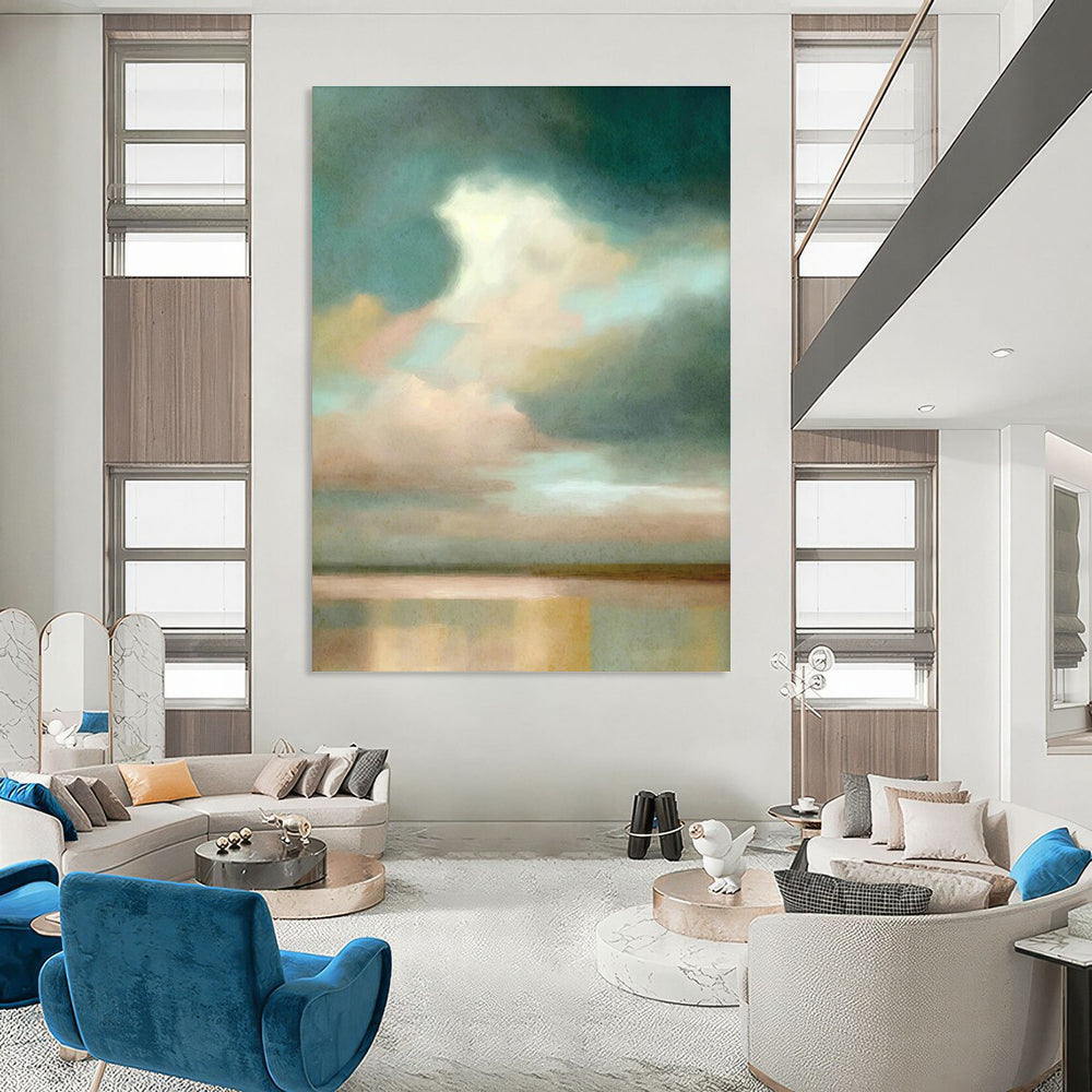 Hand - Painted Grand Abstract Creation for Dining Room & Hallway DLZ1364