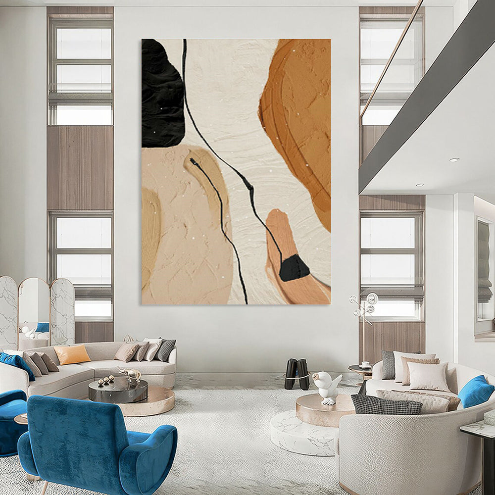 Humongous Size Custom-Made Handmade Abstract Painting for Bedroom & Living Room DLZ2213
