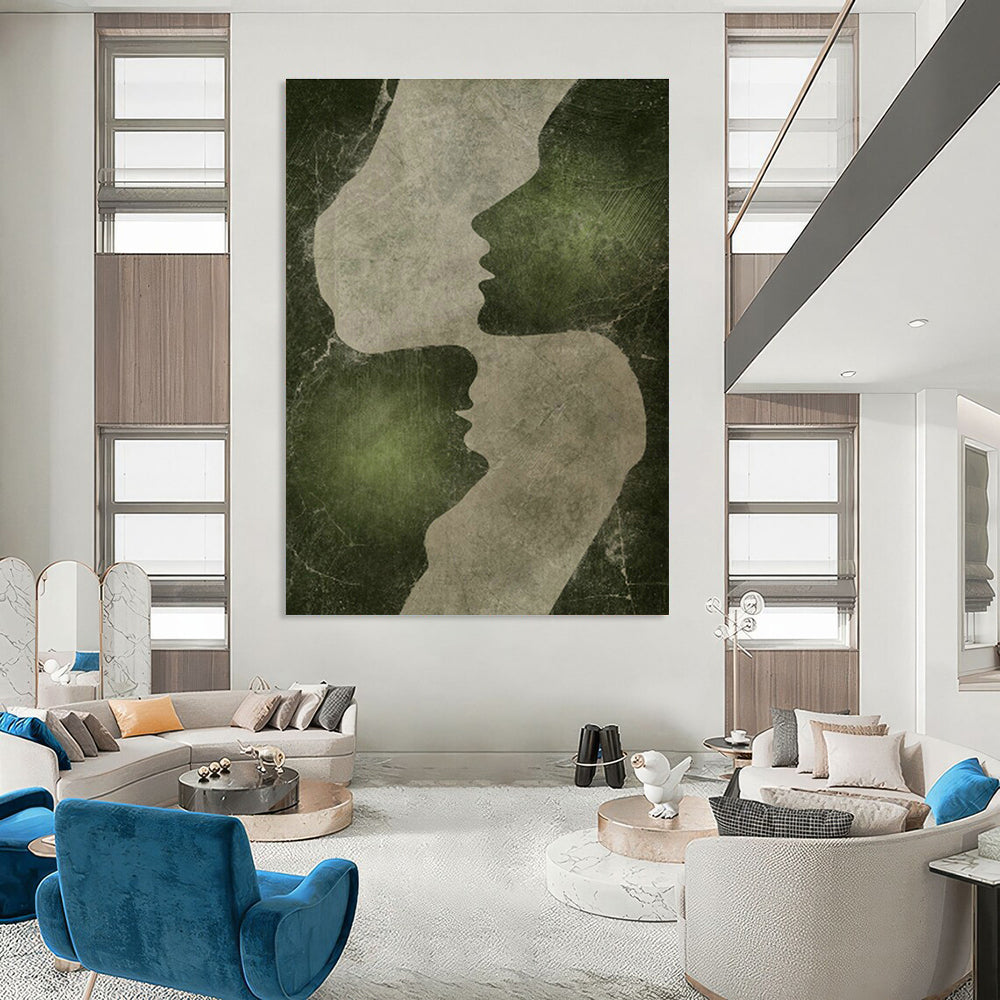 Extra - Large Hand - Painted Abstract Art Tiles for Cottage Dining Room & Office DLZ1375