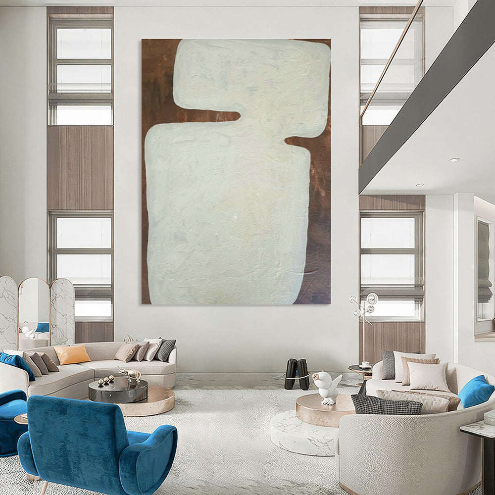 Expansive Custom Abstract Wall Hanging for Dining Room & Entryway DLZ1089