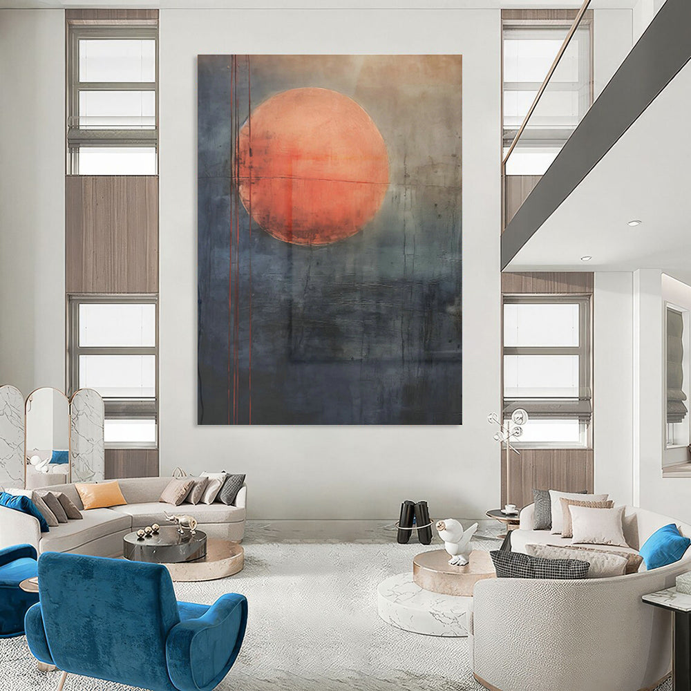 Gigantic - Stretch Hand - Painted Abstract Canvases for Living Room Open - Floor Plans & Cottage Great Rooms DLZ0747